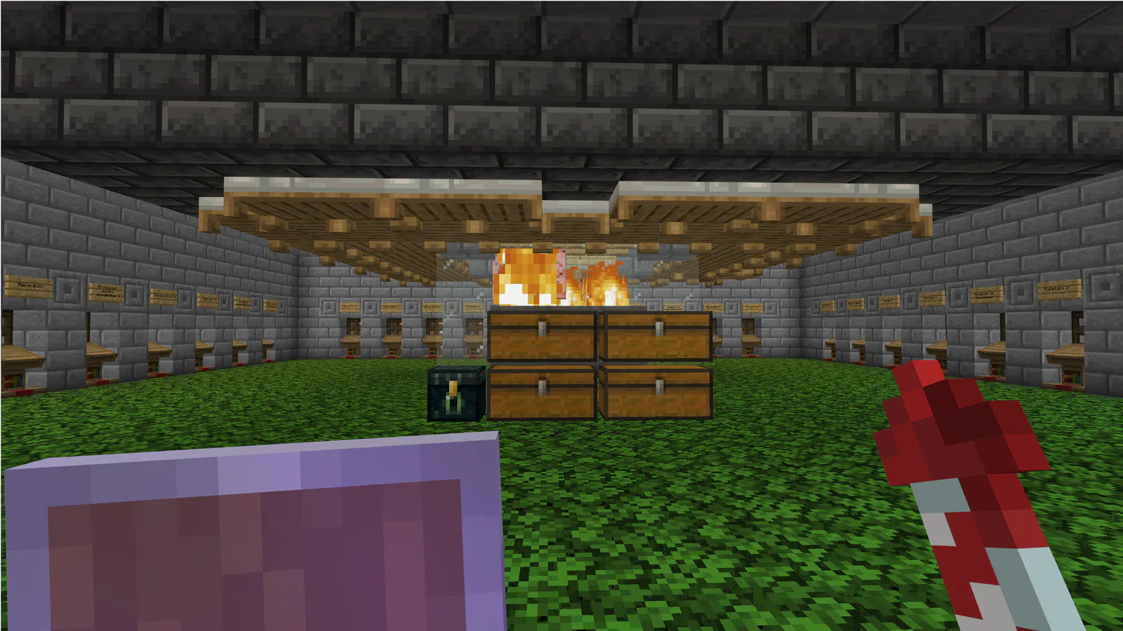 Granja de hierro y trading hall · in Scandrial · Minecraft Bedrock 26.45 · day 350