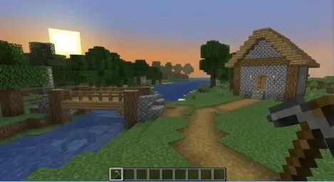 Nuestro pequeño pueblecito · in Valhalla · Minecraft Bedrock 26.45 · day 300