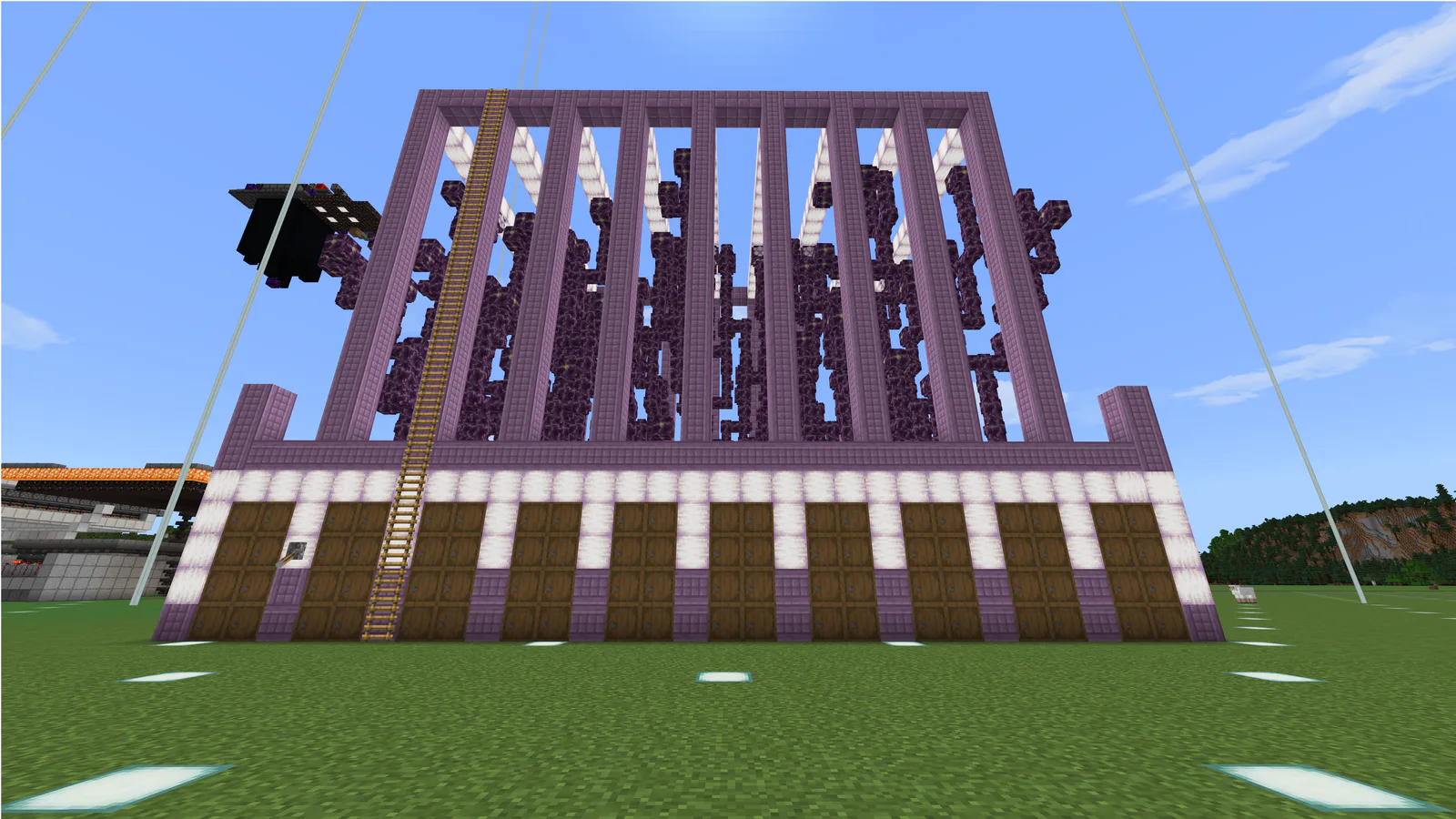 Granja de fruta chorus semiautomatica · in Mundo Forever · Minecraft Bedrock 26.45 · day 3400