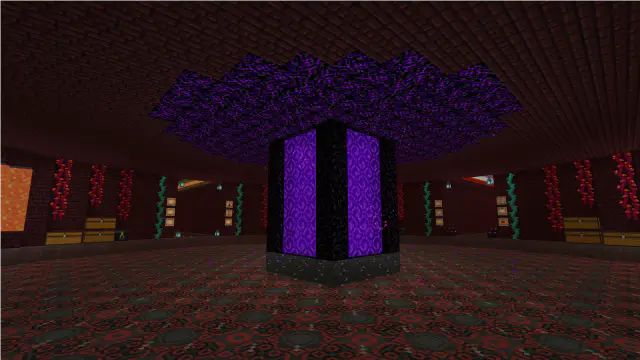 Nether HUB · in Mundo Forever · Minecraft Bedrock 26.45 · day 3421